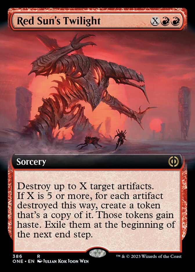 Red Sun's Twilight (Extended Art) [Phyrexia: All Will Be One] - Magic: The Gathering - Card Brawlers | Quebec | Canada |