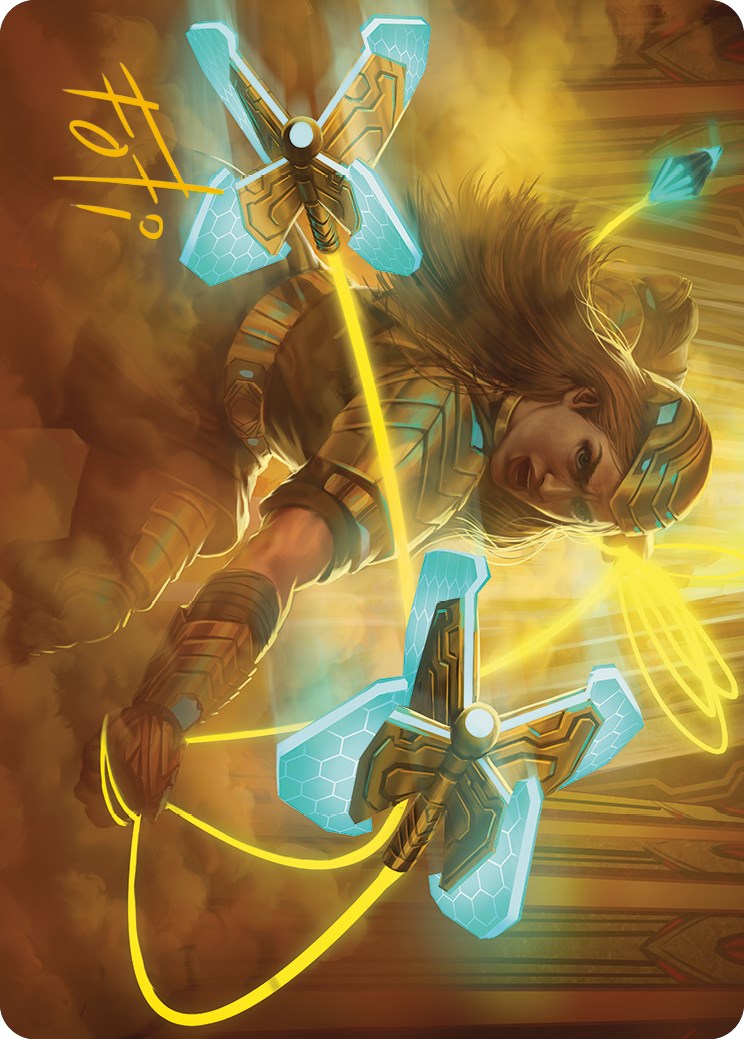 Bladehold War-Whip Art Card (Gold-Stamped Signature) [Phyrexia: All Will Be One Art Series] - Magic: The Gathering - Card Brawlers | Quebec | Canada |