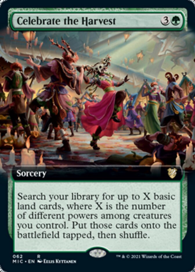 Celebrate the Harvest (Extended Art) [Innistrad: Midnight Hunt Commander] - Card Brawlers
