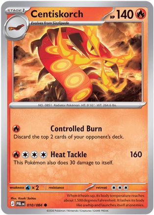 Centiskorch (010/null) - Reverse Holofoil [ME05 Pitch Black] - Card Brawlers