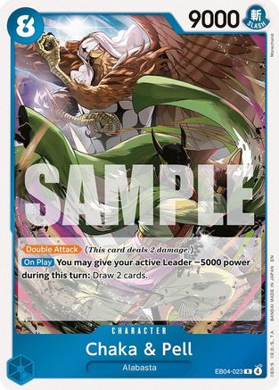 Chaka & Pell - EB04-023 (EB04-023) - The Azure Sea's Seven Foil - Card Brawlers