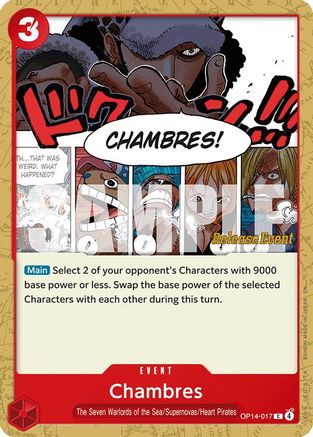 Chambres (OP14-017) - The Azure Sea's Seven Release Event Cards - Card Brawlers