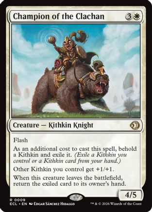 Champion of the Clachan (PPECL-009) - Promo Pack: Lorwyn Eclipsed Foil - Card Brawlers