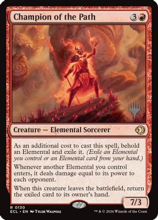 Champion of the Path (PPECL-130) - Promo Pack: Lorwyn Eclipsed Foil - Card Brawlers
