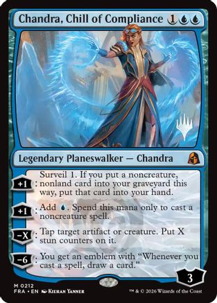 Chandra, Chill of Compliance (PPFRA-212) - Promo Pack: Reality Fracture Foil - Card Brawlers