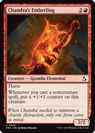Chandra's Emberling (FRA-076) - Reality Fracture Foil - Card Brawlers