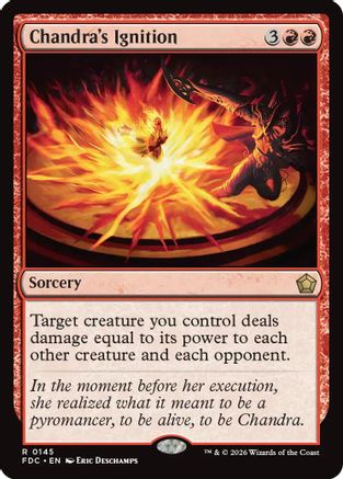 Chandra's Ignition (FDC-145) - Commander: Foundations - Card Brawlers
