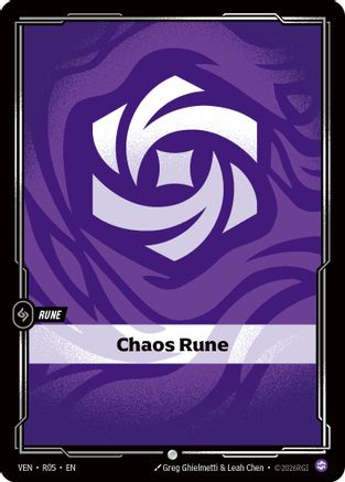 Chaos Rune (R05) - Vendetta - Card Brawlers