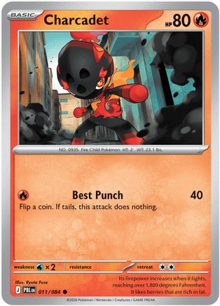 Charcadet (011/null) - Reverse Holofoil [ME05 Pitch Black] - Card Brawlers