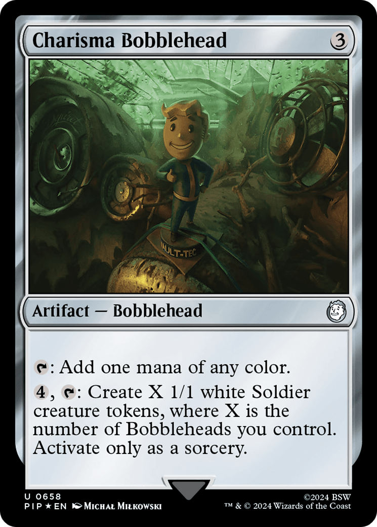 Charisma Bobblehead (Surge Foil) [Fallout] - Card Brawlers