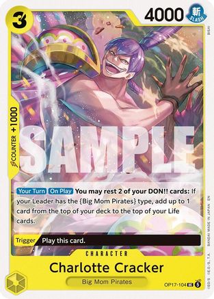 Charlotte Cracker (OP17-104) - The World's Strongest Warriors - Card Brawlers