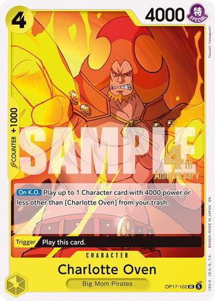 Charlotte Oven (OP17-102) - The World's Strongest Warriors Release Event Cards - Card Brawlers