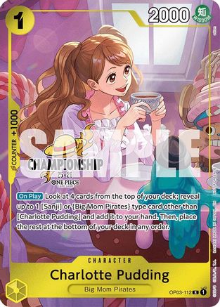 Charlotte Pudding (112) (CS 25-26 Celebration Pack) (OP03-112) - One Piece Promotion Cards Foil - Card Brawlers