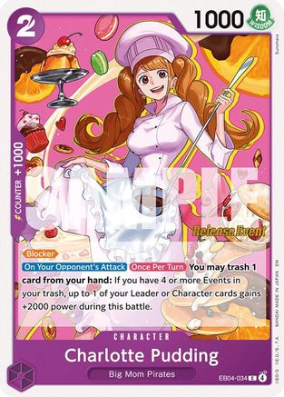 Charlotte Pudding (EB04-034) - The Azure Sea's Seven Release Event Cards - Card Brawlers