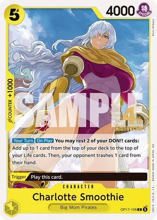 Charlotte Smoothie (OP17-106) - The World's Strongest Warriors Release Event Cards - Card Brawlers