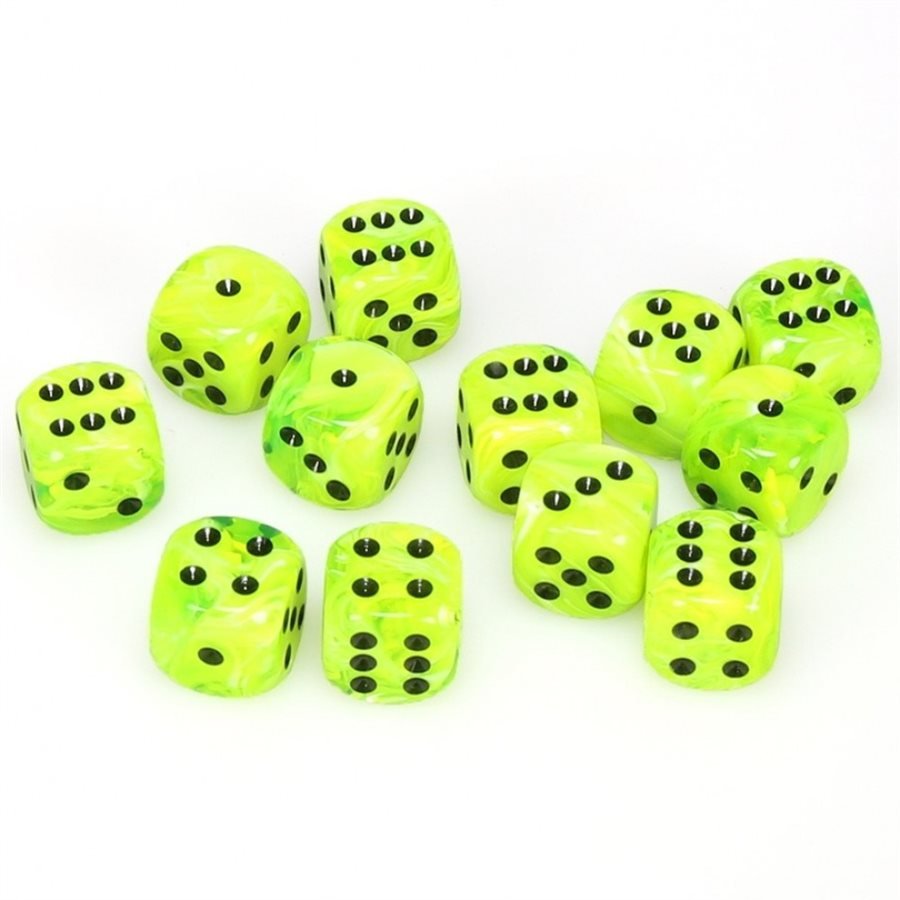 Chessex - Vortex - 12D6 Dice Block - 16mm - Card Brawlers