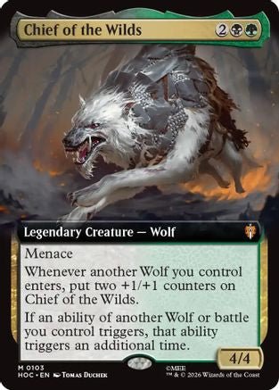 Chief of the Wilds (Extended Art) (HOC-103) - The Hobbit: Eternal-Legal Foil - Card Brawlers