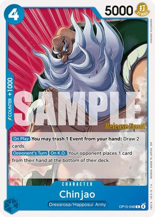 Chinjao (OP15-048) - Adventure on Kami's Island Release Event Cards - Card Brawlers