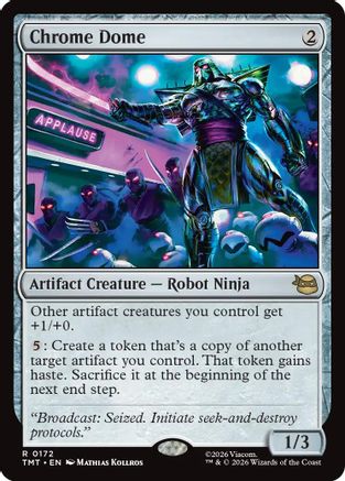 Chrome Dome (TMT-172) - Teenage Mutant Ninja Turtles Foil - Card Brawlers