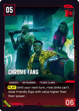 Chrome Fang (B008) - Welcome to Night City Beta - Card Brawlers
