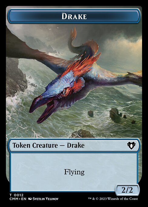 City's Blessing // Drake Double - Sided Token [Commander Masters Tokens] - Card Brawlers