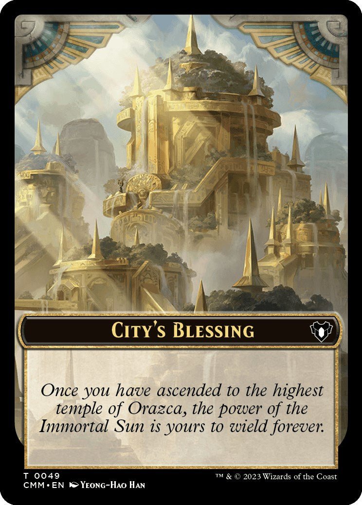 City's Blessing // Emblem - Daretti, Scrap Savant Double - Sided Token [Commander Masters Tokens] - Card Brawlers