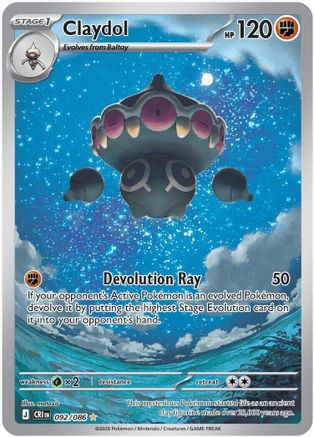 Claydol (092/086) - Holofoil [ME04 Chaos Rising] - Card Brawlers
