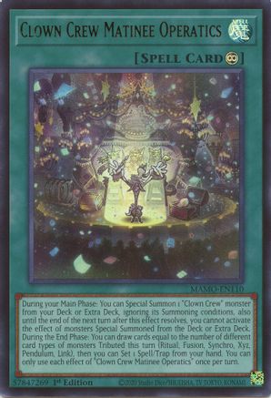Clown Crew Matinee Operatics (MAMO-EN110) - Magnificent Monsters 1st Edition - Card Brawlers