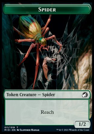 Clue // Spider Double - Sided Token [Innistrad: Midnight Hunt Tokens] - Card Brawlers