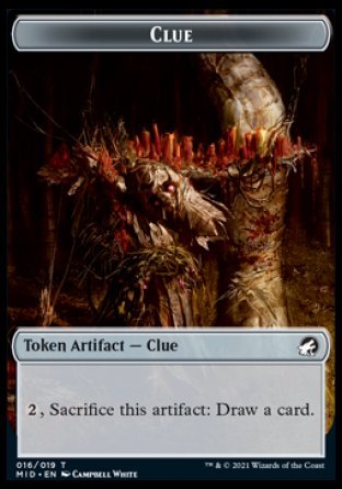 Clue Token [Innistrad: Midnight Hunt Tokens] - Card Brawlers