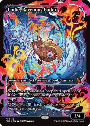 Codie, Ravenous Codex (Showcase) (FRA-412) - Reality Fracture Foil - Card Brawlers
