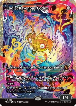 Codie, Ravenous Codex (Showcase) (Fracture Foil) (FRA-422) - Reality Fracture Foil - Card Brawlers