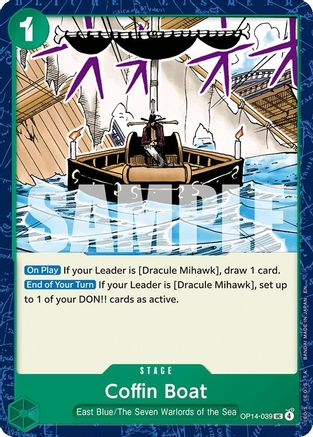 Coffin Boat (OP14-039) - The Azure Sea's Seven - Card Brawlers