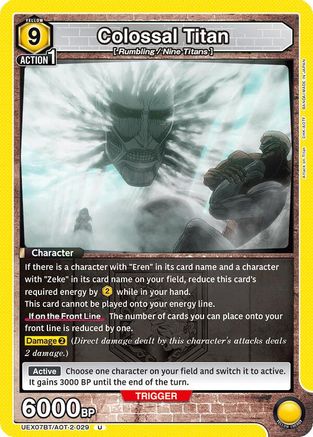 Colossal Titan (UEX07BT/AOT-2-029) - UEX07BT Attack on Titan Vol 2 - Card Brawlers