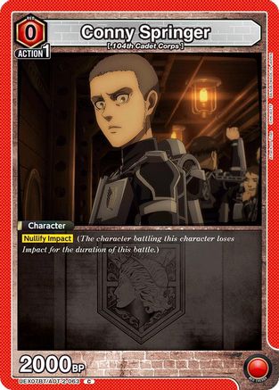 Conny Springer (063) (UEX07BT/AOT-2-063) - UEX07BT Attack on Titan Vol 2 - Card Brawlers