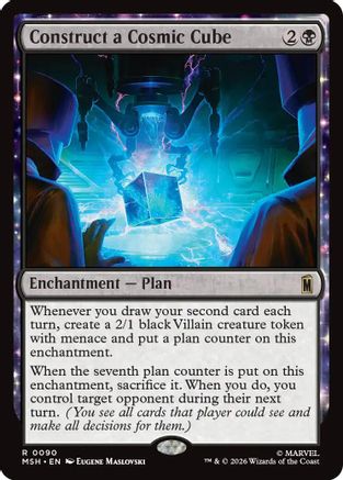 Construct a Cosmic Cube (MSH-090) - Marvel Super Heroes - Card Brawlers