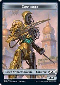 Construct // Zombie Double - Sided Token [Core Set 2021 Tokens] - Card Brawlers