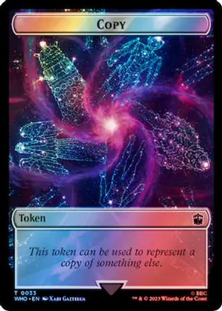 Copy // Clue (0055) Double-Sided Token (Surge Foil) (WHO-33 // 55) - Universes Beyond: Doctor Who Foil - Card Brawlers