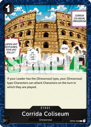 Corrida Coliseum (Pirate Foil) (OP04-096) - Premium Booster -The Best- Vol. 2 Foil - Card Brawlers