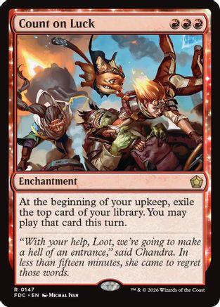 Count on Luck (FDC-147) - Commander: Foundations - Card Brawlers