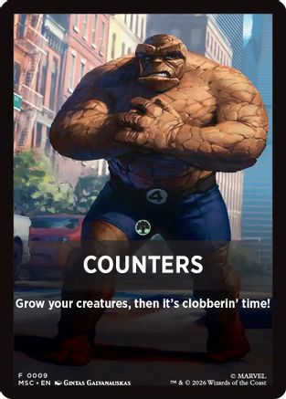 Counters Theme Card (MSC-009) - Commander: Marvel Super Heroes - Card Brawlers