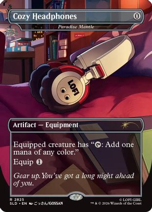 Cozy Headphones - Paradise Mantle (SLD-2825) - Secret Lair Drop Series Foil - Card Brawlers
