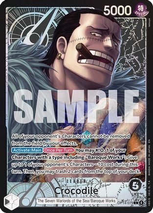 Crocodile - OP14-079 (Alternate Art) (OP14-079) - The Azure Sea's Seven Foil - Card Brawlers