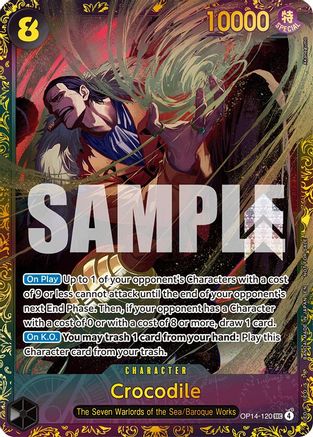 Crocodile - OP14-120 (CS26-27 Regionals Season 1) (OP14-120) - One Piece Promotion Cards Foil - Card Brawlers
