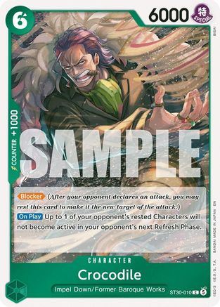 Crocodile (ST30-010) - Starter Deck EX: Luffy & Ace - Card Brawlers
