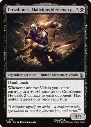 Crossbones, Malicious Mercenary (MSH-091) - Marvel Super Heroes - Card Brawlers