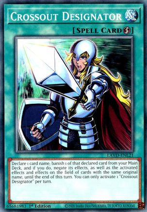 Crossout Designator (LAVD-ENL21) - Legendary Arc-V Decks 1st Edition - Card Brawlers