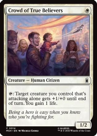Crowd of True Believers (MSH-014) - Marvel Super Heroes Foil - Card Brawlers