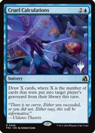 Cruel Calculations (PPFRA-026) - Promo Pack: Reality Fracture - Card Brawlers