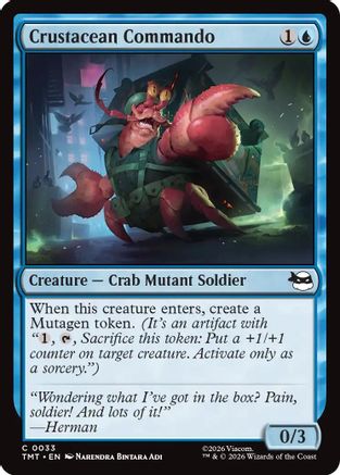 Crustacean Commando (TMT-033) - Teenage Mutant Ninja Turtles - Card Brawlers